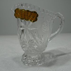Vintage 24% Lead Crystal Hand Cut Creamer